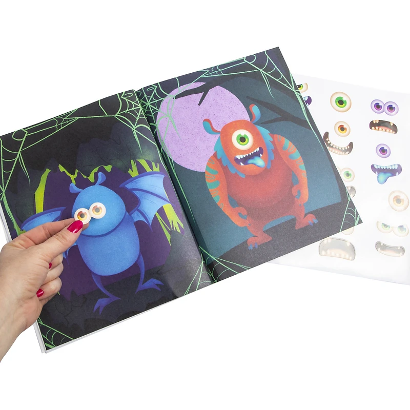 funny faces! halloween sticker book