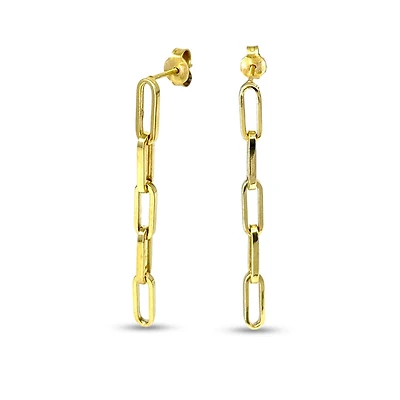 10K Yellow Gold Dangling Earrings