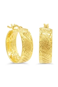 10K Yellow Gold Hoop Earrings