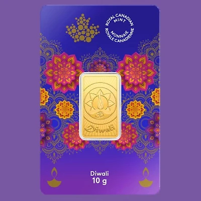 10 gram 2025 Celebrate Diwali Gold Bar | Royal Canadian Mint