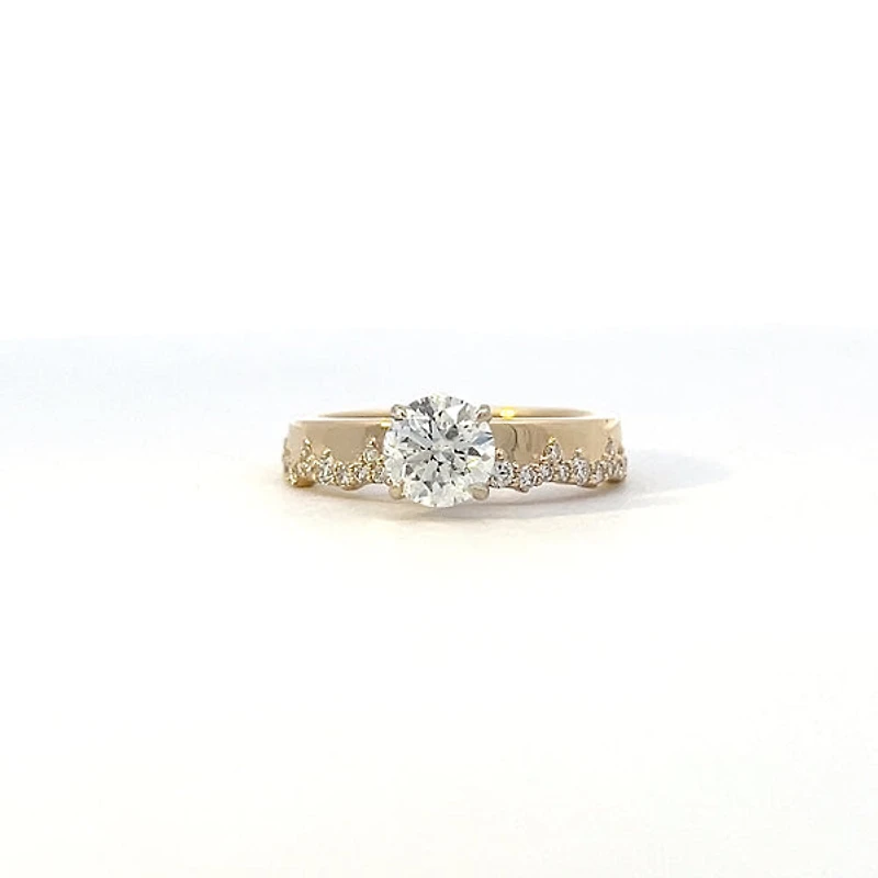 14K Yellow and White Gold 1.29cttw Canadian Diamond Ring - 4