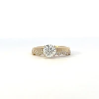 14K Yellow and White Gold 1.29cttw Canadian Diamond Ring - 4