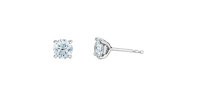 14K White Gold 0.40cttw Lab Grown Diamond Stud Earrings
