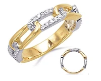 14K Yellow and White Gold 0.21 cttw Diamond Ring - 4.5