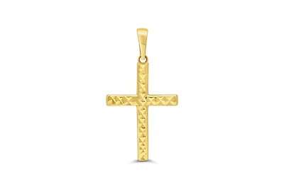10K Yellow Gold Cross Charm