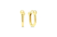 10K Yellow Gold U-shaped Huggies