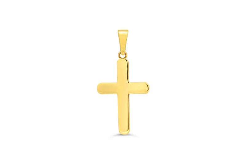 10K Yellow Gold Cross Charm