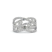 10K White Gold 1.00ct Diamond Ring - 4 / White gold