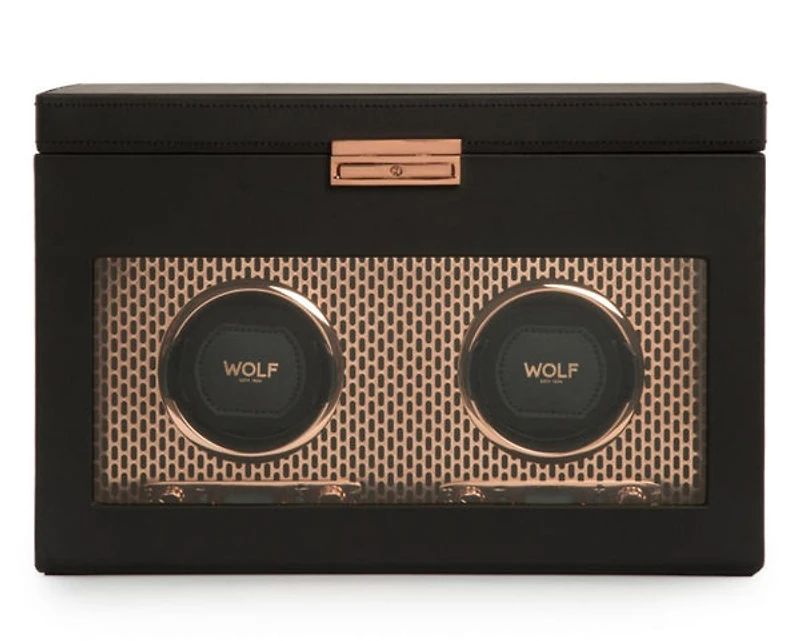 Axis Double Watch Winder with Storage