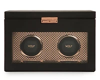 Axis Double Watch Winder with Storage 