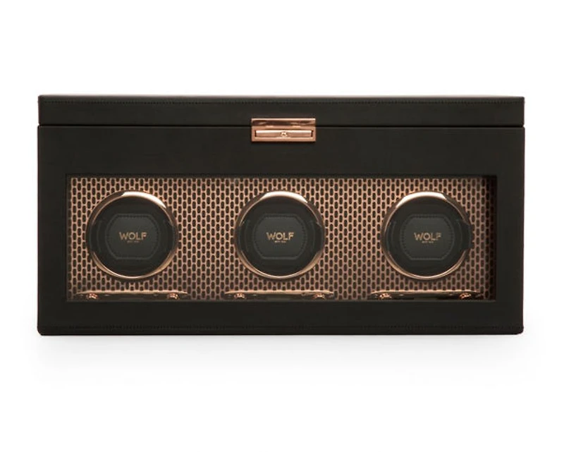 Axis Triple Watch Winder with Storage