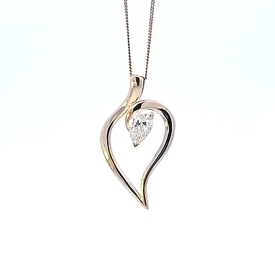 10K Yellow Gold Lab Grown Diamond Necklace