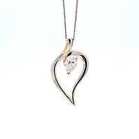 10K Yellow Gold Lab Grown Diamond Necklace