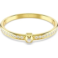 Swarovski - Numina bangle, Round cut, White, Gold-tone plated 5688493