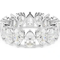 Swarovski - Matrix Vittore ring, Pear cut, White, Silver-tone finish 5689469
