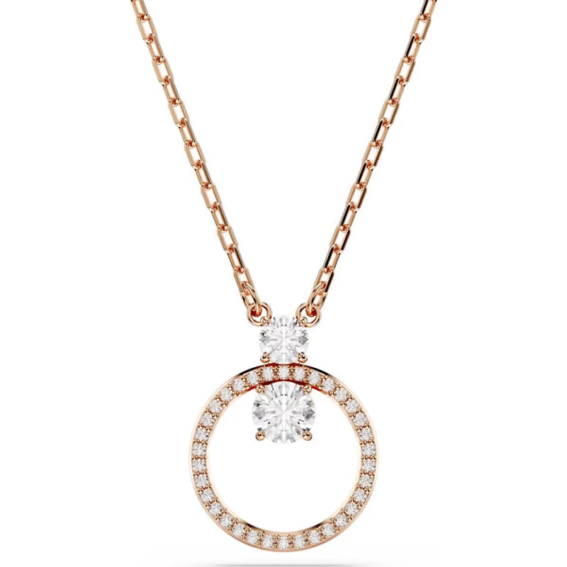 Swarovski - Constella pendant, Round cut, White, Rose gold-tone plated 5692266