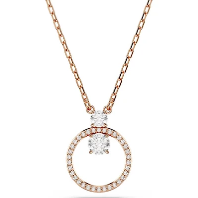 Swarovski - Constella pendant, Round cut, White, Rose gold-tone plated 5692266