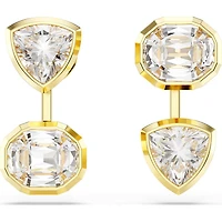 Swarovski - Imber earring jackets, Asymmetrical design, Mixed cuts, White, Gold-tone plated 5705461
