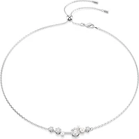 Swarovski - Constella necklace, Crystal pearl, Round cuts, White, Rhodium plated 5705626