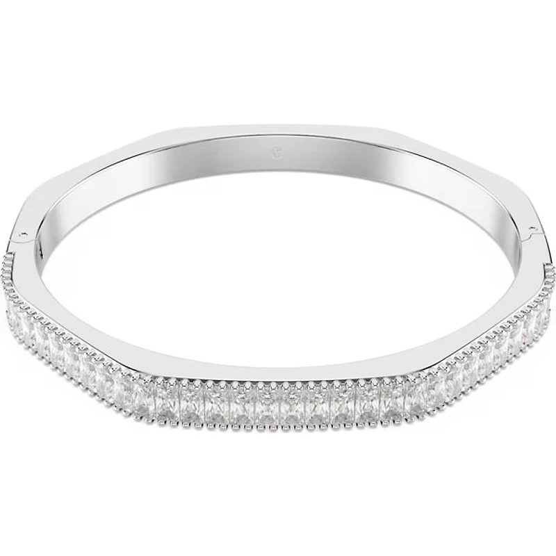 Swarovski - Matrix bangle, Baguette cut, White, Rhodium plated 5705784