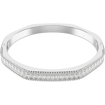 Swarovski - Matrix bangle, Baguette cut, White, Rhodium plated 5705784