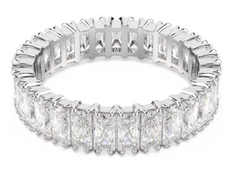 Swarovski - Matrix ring, Baguette cut, White