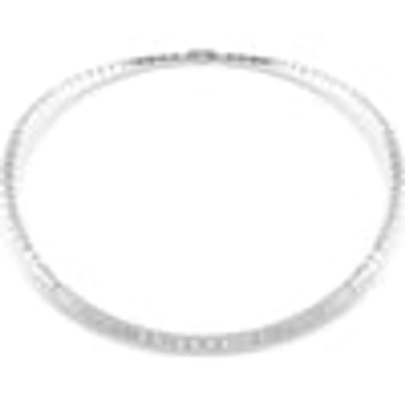 Swarovski Matrix necklace, Baguette cut, White, Rhodium plated 5727111
