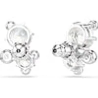 Constella stud earrings, Round cut, White, Rhodium plated 5732253