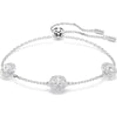 Swarovski Una Angelic bracelet, Round cut, Double sided motifs, White, Rhodium plated 5732272