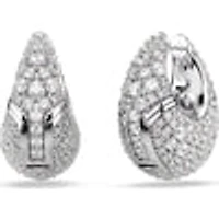 Swarovski Sublima earrings, Large, White, Rhodium plated 5732281