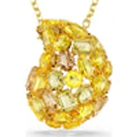 Gema pendant and brooch, Yellow, Gold-tone plated 5732839
