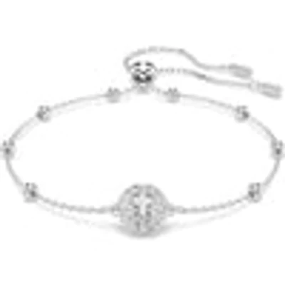 Una Angelic bracelet, Round cut, White, Rhodium plated 5733196