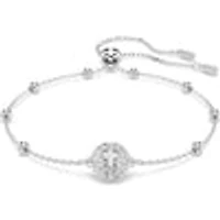 Una Angelic bracelet, Round cut, White, Rhodium plated 5733196