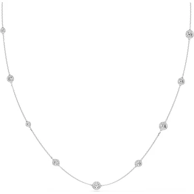 Una Angelic Strandage, Round cut, White, Rhodium plated -  5733197