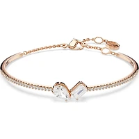 Swarovski Mesmera bangle, Mixed cuts, White, Rose gold-tone plated 5734247