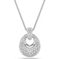 Sublima pendant, White, Rhodium plated 5735223