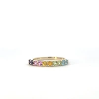 10K Yellow Gold Gemstones Ring - 4 / yellow gold