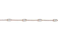10K 2 Tone Rose Gold Bracelet - 7.5"