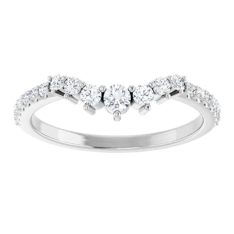 14K White, Yellow or Rose Gold 0.33cttw Diamond Ring - Lab Grown Diamonds /