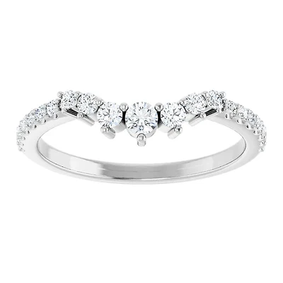 14K White, Yellow or Rose Gold 0.33cttw Diamond Ring - Lab Grown Diamonds /