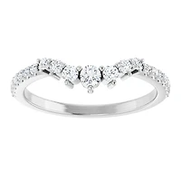 14K White, Yellow or Rose Gold 0.33cttw Diamond Ring - Lab Grown Diamonds /