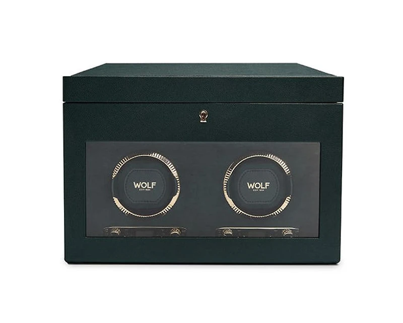 British Racing Double Watch Winder with Storage