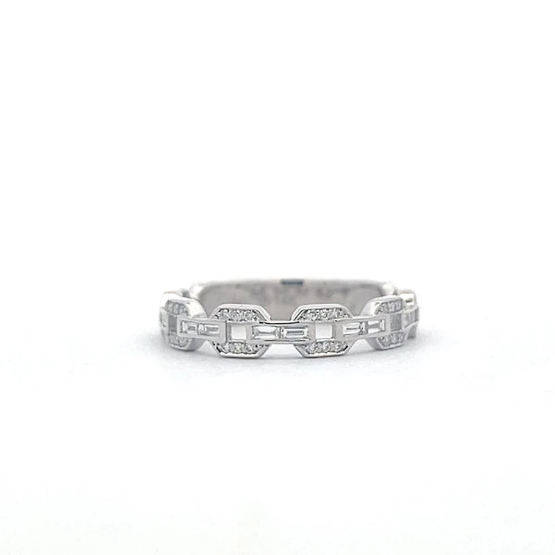 10K White Gold 0.30cttw Diamond Ring - 4 / White gold