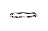 925 Sterling Silver Franco Bracelet with Bar Lock Clasp