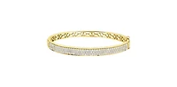 10K Yellow Gold 2.55cttw Diamond Bangle