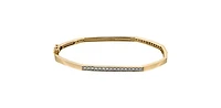 10K Yellow Gold 0.20 cttw Diamond Bangle