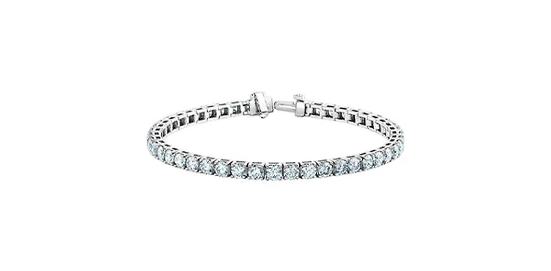 14K Lab Grown 3.00cttw Round Brilliant Cut Diamond Tennis Bracelet - Gold