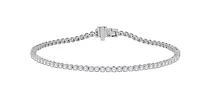 925 Sterling Silver Lab Grown Diamond Tennis Bracelet 7.5"