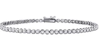 10K White Lab Grown 5.00cttw Round Brilliant Cut Diamond Tennis Bracelet - Gold