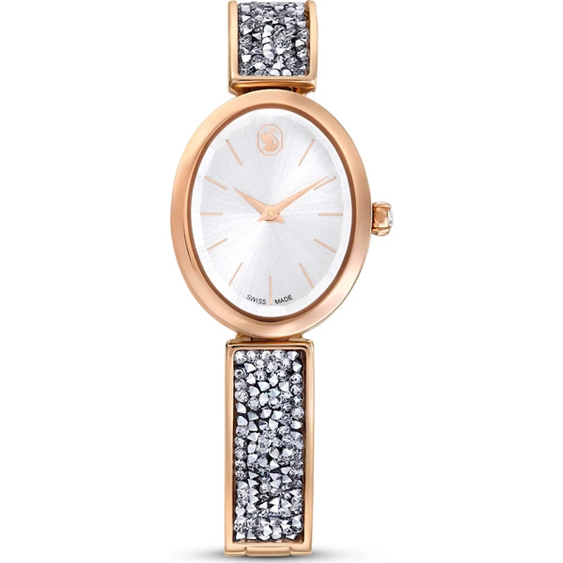 Swarovski Crystal Rock Oval White/Rose Watch - 5656851